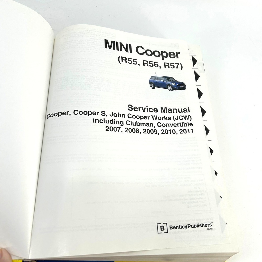 MINI Cooper Service Manual 2007-2011 Bentley Publishers R55 R56 R57 JCW Clubman - Picture 5 of 6